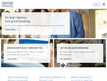 Tablet Screenshot of centurynationalbank.com